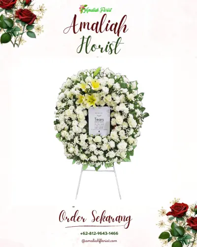 Krans Bunga Duka Cita di Sentanan